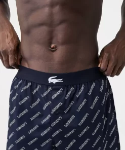 Lacoste Unterwäsche & Loungewear>Extraweiche Herren-Boxershorts Aus Baumwolle Im 3Er-Pack Navy Blau / Blau Vuc