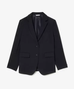 Lacoste Jacken & Mäntel>Extraweiter Wollblazer Navy Blau Hde