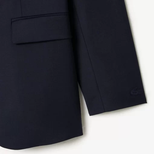 Lacoste Jacken & Mäntel>Extraweiter Wollblazer Navy Blau Hde