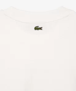 Lacoste T-Shirts>Extraweites T-Shirt Aus Baumwolle Mit Tennis-Stickerei Weis 70V