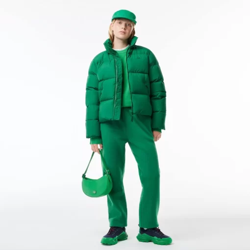 Lacoste Jacken & Mäntel>Faltbare Damen Jacke Aus Taft Grun Cnq