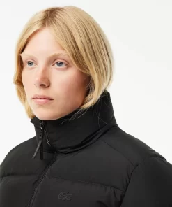 Lacoste Jacken & Mäntel>Faltbare Damen Jacke Aus Taft Schwarz 031