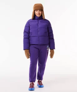 Lacoste Jacken & Mäntel>Faltbare Damen Jacke Aus Taft Lila Sni