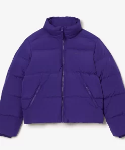 Lacoste Jacken & Mäntel>Faltbare Damen Jacke Aus Taft Lila Sni