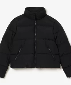 Lacoste Jacken & Mäntel>Faltbare Damen Jacke Aus Taft Schwarz 031