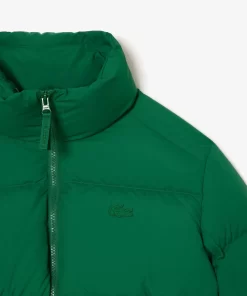 Lacoste Jacken & Mäntel>Faltbare Damen Jacke Aus Taft Grun Cnq