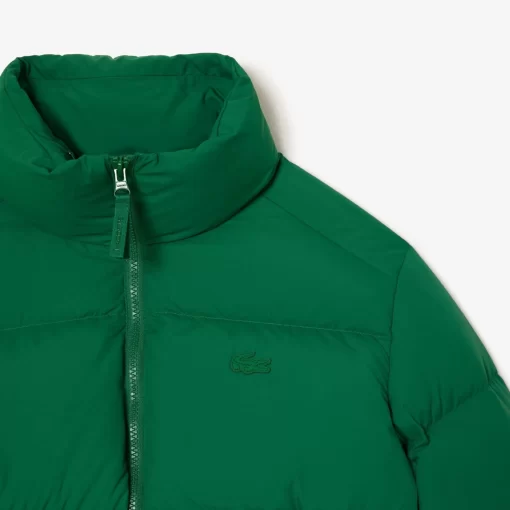 Lacoste Jacken & Mäntel>Faltbare Damen Jacke Aus Taft Grun Cnq