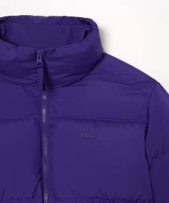 Lacoste Jacken & Mäntel>Faltbare Damen Jacke Aus Taft Lila Sni