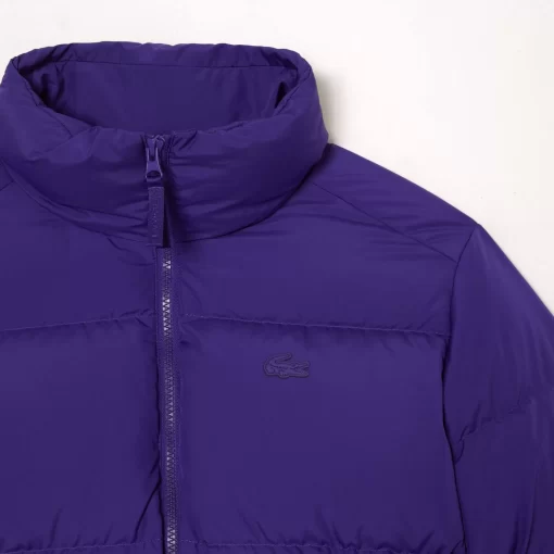 Lacoste Jacken & Mäntel>Faltbare Damen Jacke Aus Taft Lila Sni