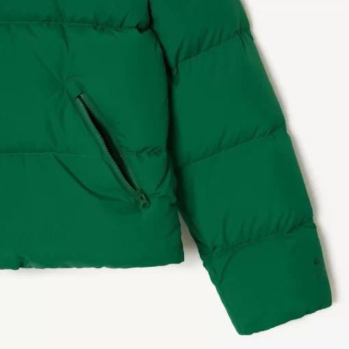 Lacoste Jacken & Mäntel>Faltbare Damen Jacke Aus Taft Grun Cnq