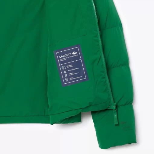 Lacoste Jacken & Mäntel>Faltbare Damen Jacke Aus Taft Grun Cnq