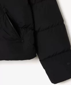 Lacoste Jacken & Mäntel>Faltbare Damen Jacke Aus Taft Schwarz 031