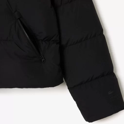 Lacoste Jacken & Mäntel>Faltbare Damen Jacke Aus Taft Schwarz 031