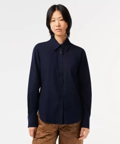 Lacoste Hemden & Tops>Flanell-Hemd In Slim Fit Navy Blau 166