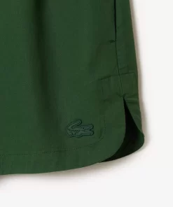 Lacoste Hosen & Shorts>Fliesende Lyocell-Shorts Dunkelgrun Smi