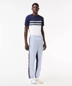 Lacoste Tennis>Gefutterte Tennis Trainingshosen Hellblau / Navy Blau X1J