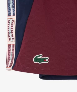 Lacoste Tennis>Gefutterte Tennis-Shorts Aus Recyceltem Gewebe Burgunder / Navy Blau Liv