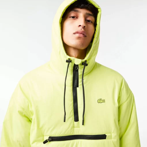 Lacoste Jacken & Mäntel>Gepolsterte Popover-Jacke Mit Kapuze Gelb Sli