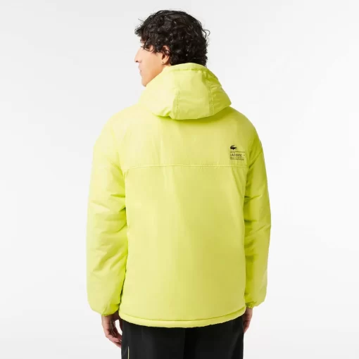 Lacoste Jacken & Mäntel>Gepolsterte Popover-Jacke Mit Kapuze Gelb Sli