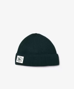 Lacoste Golf>Golf-Beanie Mit Windschutz Sinople Grun Yzp