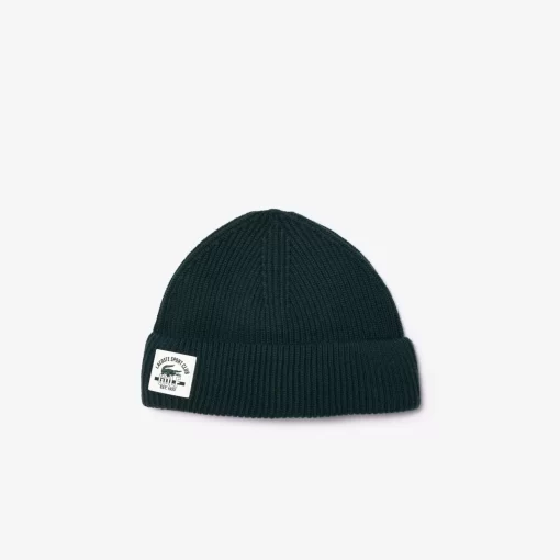 Lacoste Golf>Golf-Beanie Mit Windschutz Sinople Grun Yzp