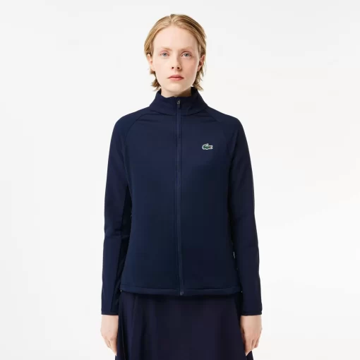 Lacoste Sportbekleidung>Golf-Fleece-Jacke In Slim Fit Navy Blau 423