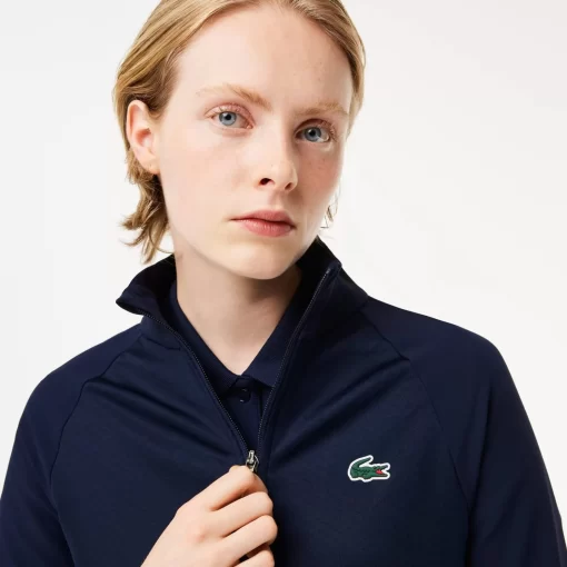 Lacoste Sportbekleidung>Golf-Fleece-Jacke In Slim Fit Navy Blau 423