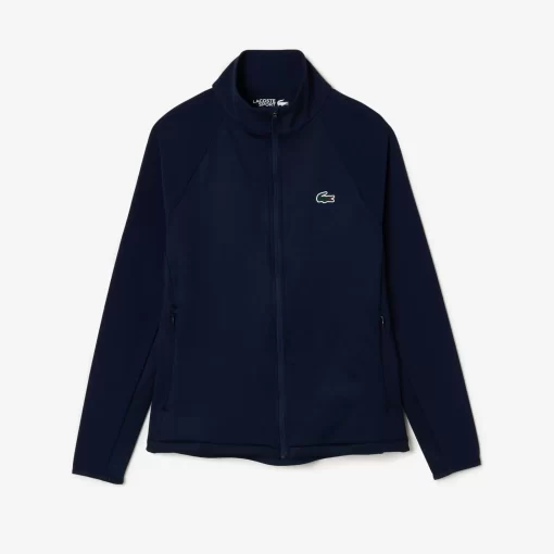 Lacoste Sportbekleidung>Golf-Fleece-Jacke In Slim Fit Navy Blau 423