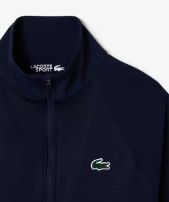 Lacoste Sportbekleidung>Golf-Fleece-Jacke In Slim Fit Navy Blau 423