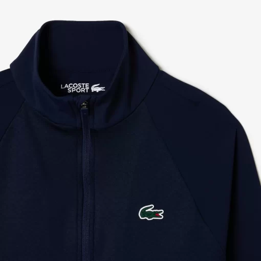 Lacoste Sportbekleidung>Golf-Fleece-Jacke In Slim Fit Navy Blau 423