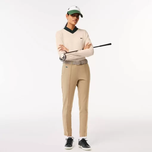 Lacoste Golf>Golf-Pullover Aus Pima-Baumwolle Weis / Grun Pib