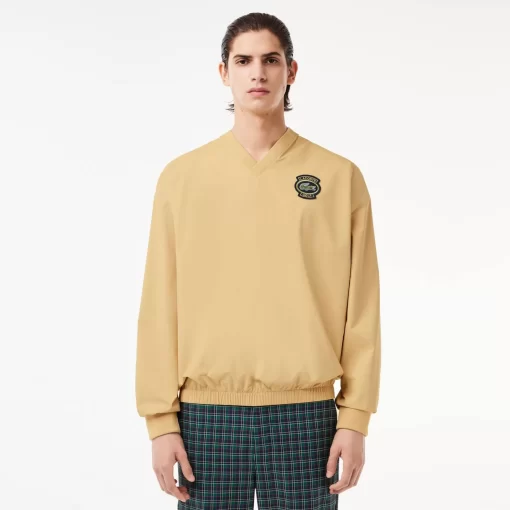 Lacoste Golf>Golf-Sweatshirt Mit Windschutz Im Lockeren Schnitt Beige Ixq