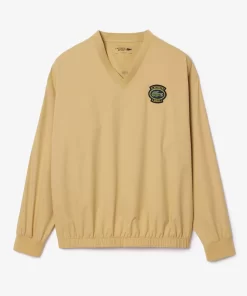 Lacoste Golf>Golf-Sweatshirt Mit Windschutz Im Lockeren Schnitt Beige Ixq