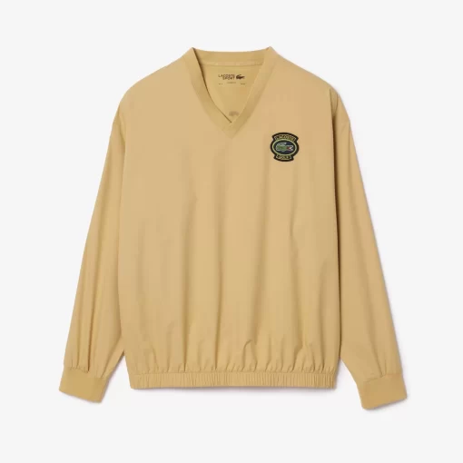 Lacoste Golf>Golf-Sweatshirt Mit Windschutz Im Lockeren Schnitt Beige Ixq