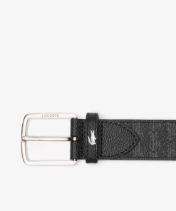 Lacoste Gürtel>Gürtel The Blend Mit Monogramm-Aufdruck Monogram Noir Gris H45