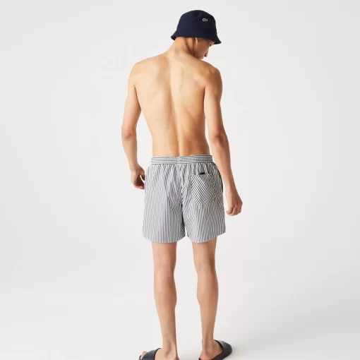 Lacoste Badebekleidung>Herren Badehosen Mit Streifen Navy Blau / Weis Hhw