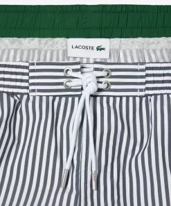 Lacoste Badebekleidung>Herren Badehosen Mit Streifen Navy Blau / Weis Hhw