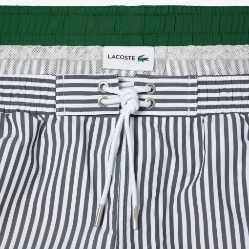 Lacoste Badebekleidung>Herren Badehosen Mit Streifen Navy Blau / Weis Hhw