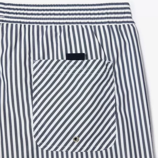 Lacoste Badebekleidung>Herren Badehosen Mit Streifen Navy Blau / Weis Hhw