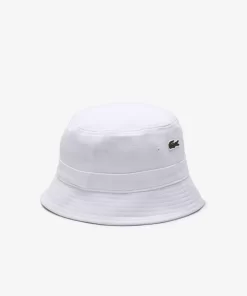 Lacoste Caps & Hüte>Herren Bob-Hut Aus Bio-Baumwolle Weis 001