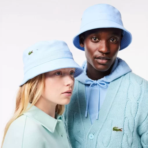 Lacoste Caps & Hüte>Herren Bob-Hut Aus Bio-Baumwolle Pastellblau Hbp