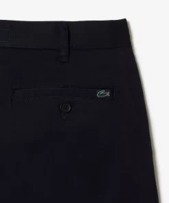 Lacoste Hosen & Shorts>Herren Chinos Aus Stretch-Baumwolle Navy Blau Hde