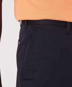 Lacoste Hosen & Shorts>Herren Chinos Aus Stretch-Baumwolle Navy Blau Hde