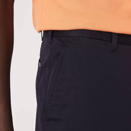 Lacoste Hosen & Shorts>Herren Chinos Aus Stretch-Baumwolle Navy Blau Hde