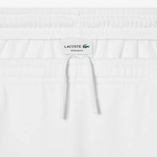 Lacoste Hosen & Shorts>Herren Colourblock-Shorts Aus Baumwollfleece Weis / Gelb Ug5