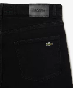 Lacoste Hosen & Shorts>Herren Denim-Jeans Aus Stretch-Baumwolle Slim Fit Schwarz Hyy