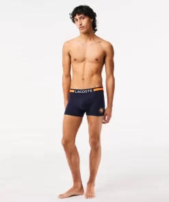 Lacoste Unterwäsche & Loungewear>Herren French Open Edition Jersey-Trunks Navy Blau 166