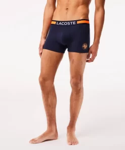 Lacoste Unterwäsche & Loungewear>Herren French Open Edition Jersey-Trunks Navy Blau 166