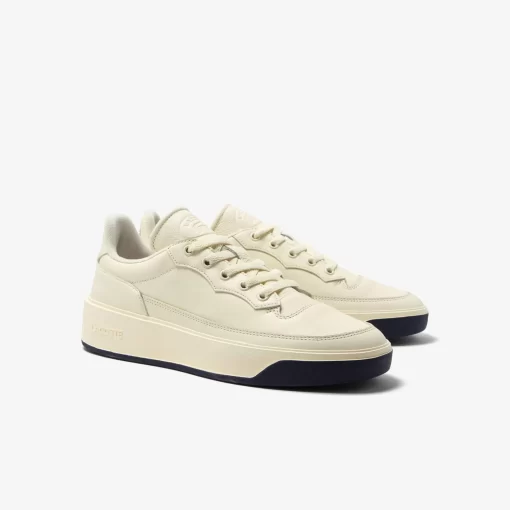 Lacoste Sneakers>Herren French Open Sneakers G80 Club Aus Leder Nat/Dk Blu 06A