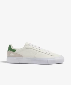 Lacoste Sneakers>Herren French Open Sneakers L006 Aus Leder Off Wht/Grn Wg1